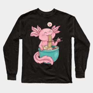 Japanese Axolotl Long Sleeve T-Shirt